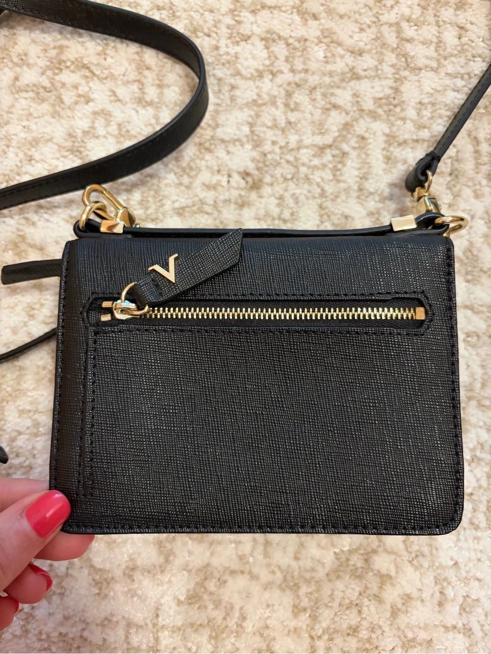 Vince Camuto Black Mila Crossbody Wallet Purse - Like New